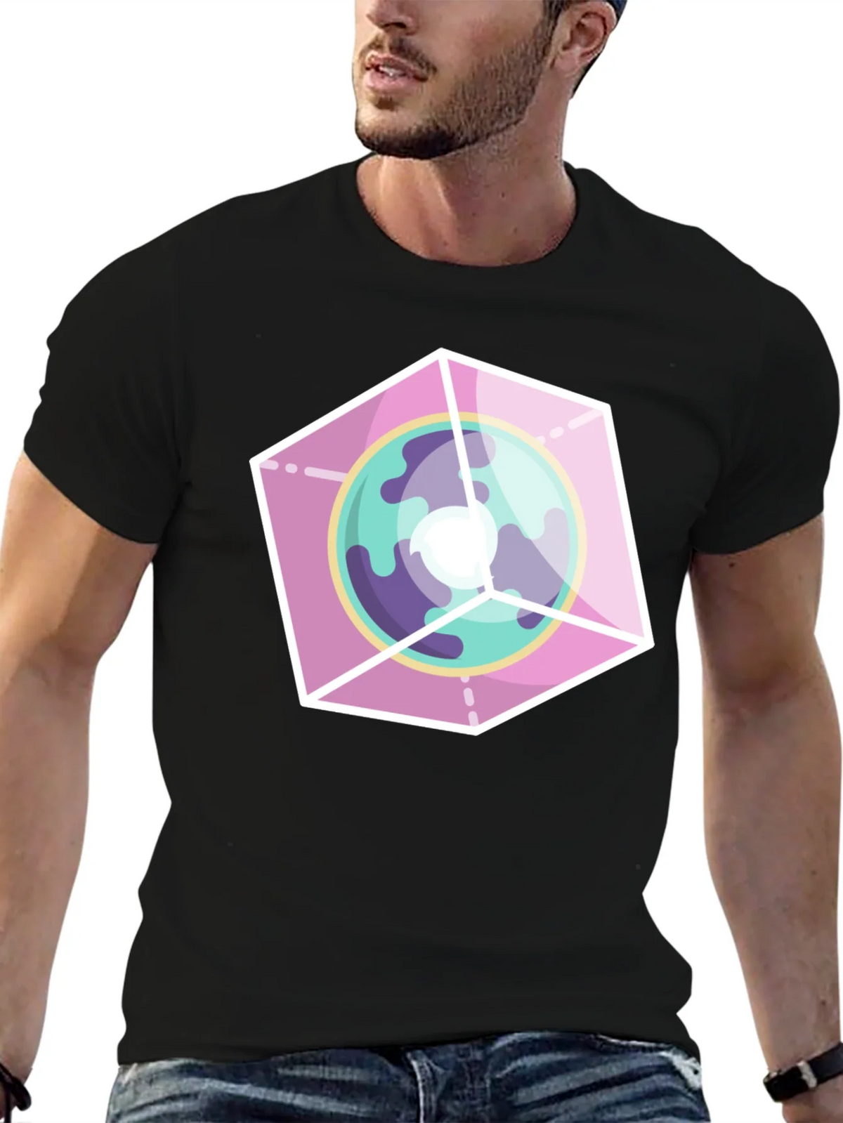 Geometric Planet Graphic Tee product image 5