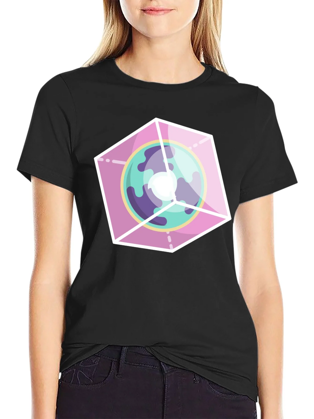 Geometric Planet Graphic Tee product image 2