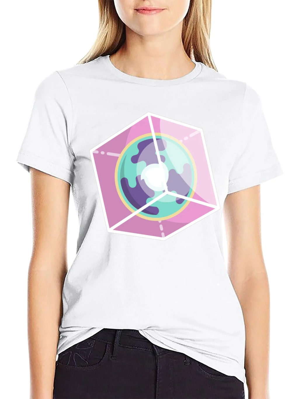 Geometric Planet Graphic Tee product image 6