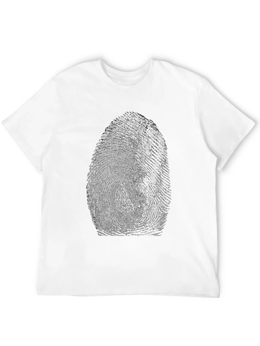 Fingerprint Graphic Tee - Unique Black T-Shirt product image 11
