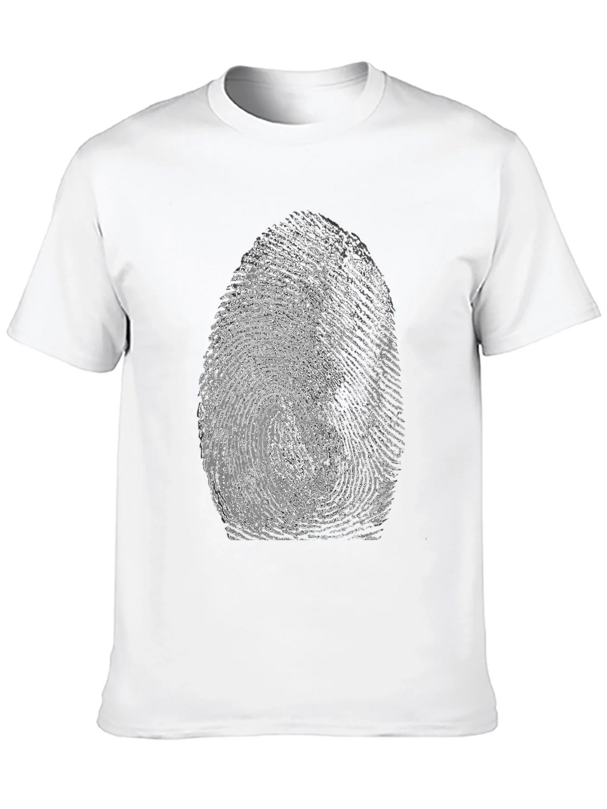 Fingerprint Graphic Tee - Unique Black T-Shirt product image 9