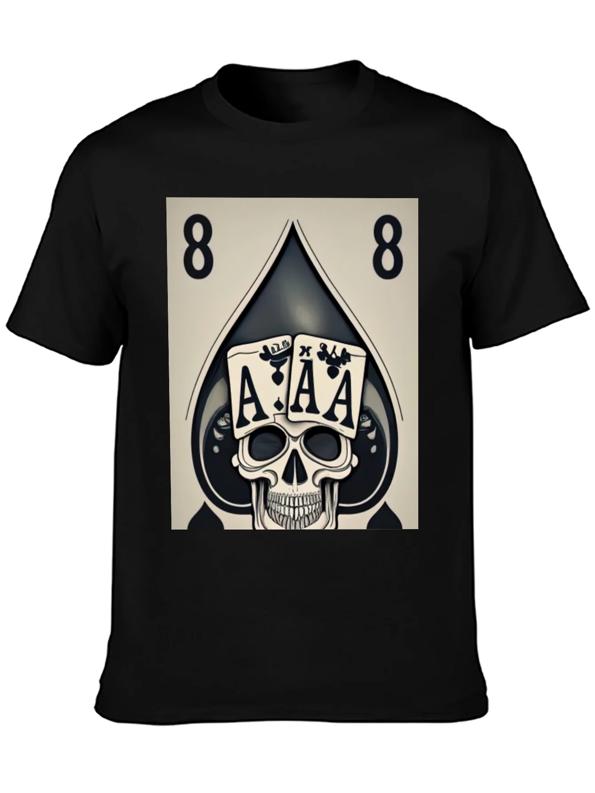 Ace Skull Graphic Tee - Poker Style product image 3