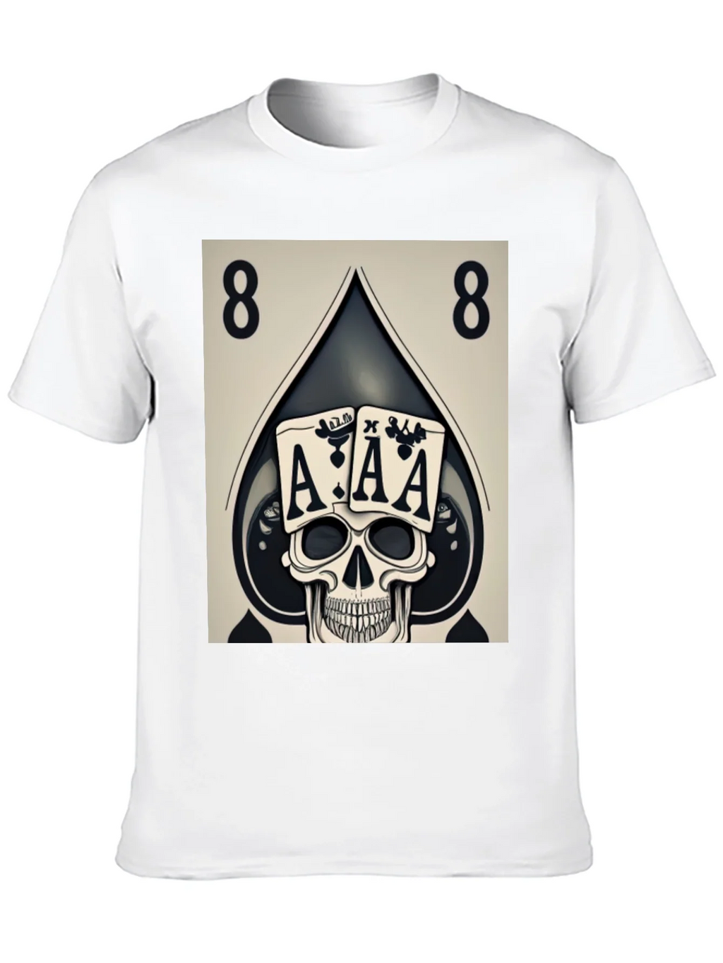 Ace Skull Graphic Tee - Poker Style product image 7