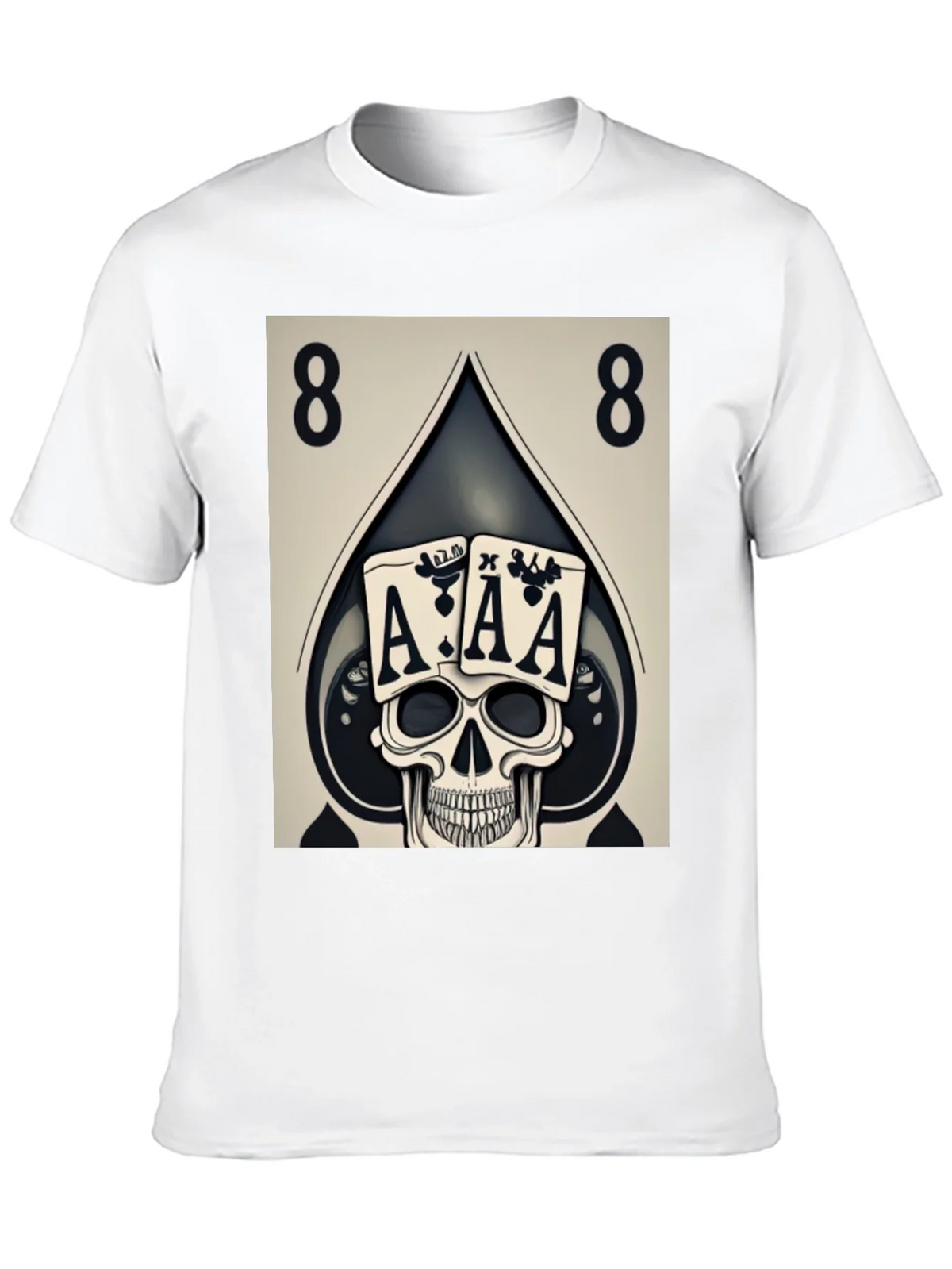 Ace Skull Graphic Tee - Poker Style product image 7