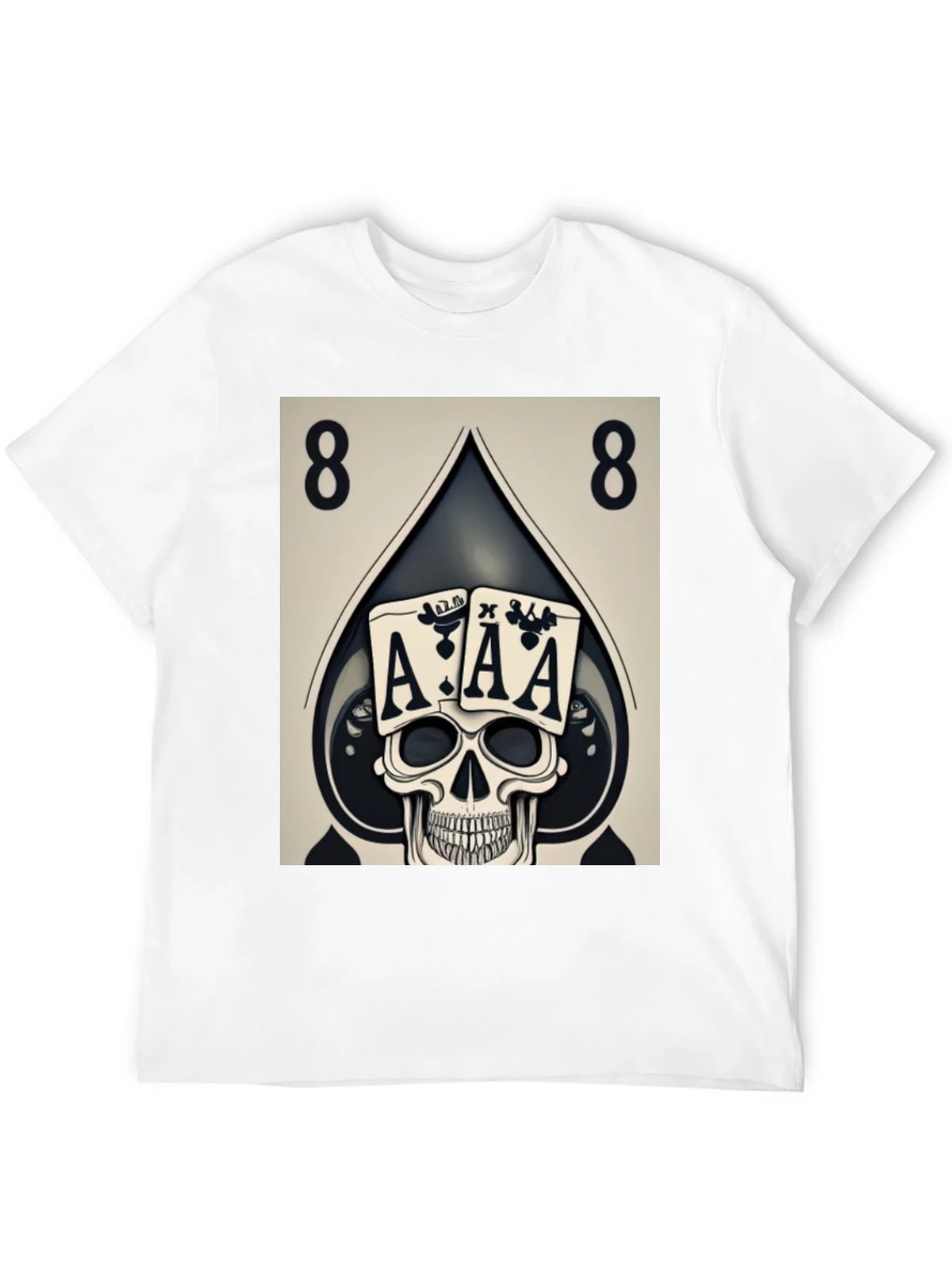 Ace Skull Graphic Tee - Poker Style product image 8