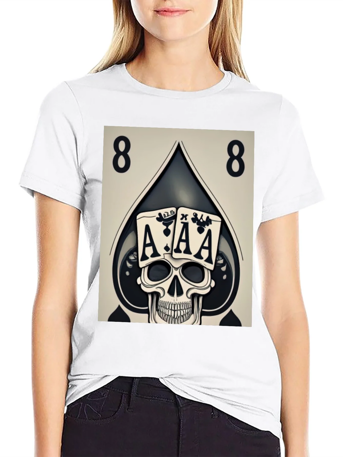 Ace Skull Graphic Tee - Poker Style product image 6