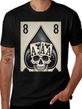Ace Skull Graphic Tee - Poker Style product image 1