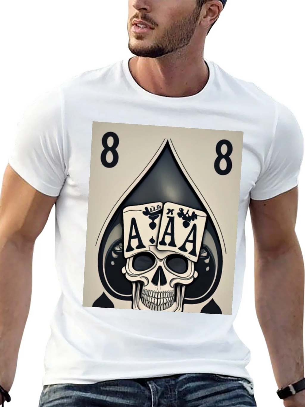 Ace Skull Graphic Tee - Poker Style product image 9