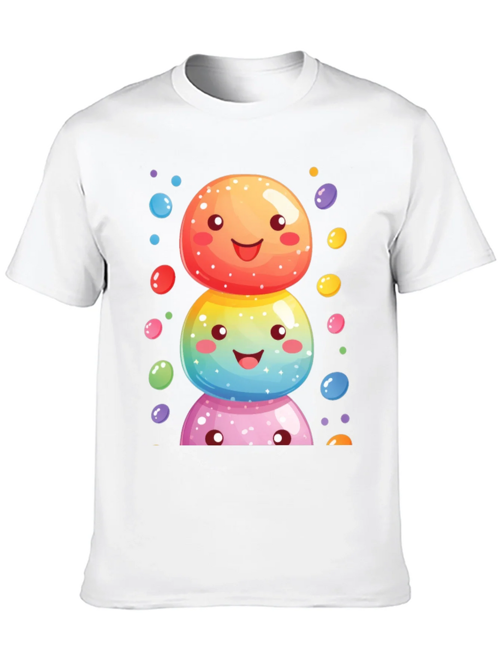 Whimsical Candy Stack Graphic Tee - Black product image 9