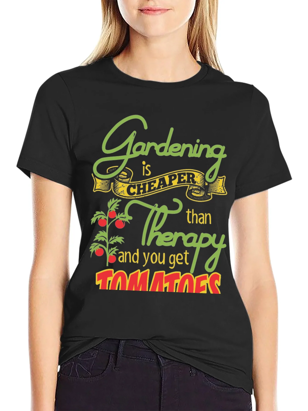 Gardening is Cheaper Than Therapy Graphic Tee product image 2