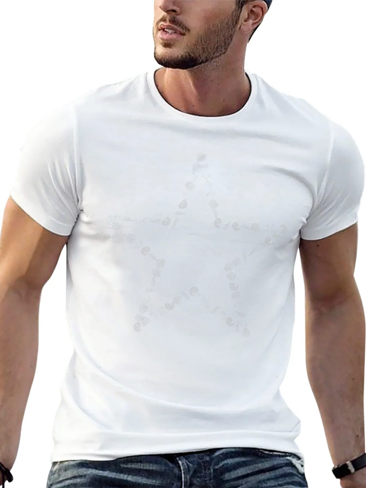 Star Constellation Graphic Tee - Black Casual T-Shirt product image 12