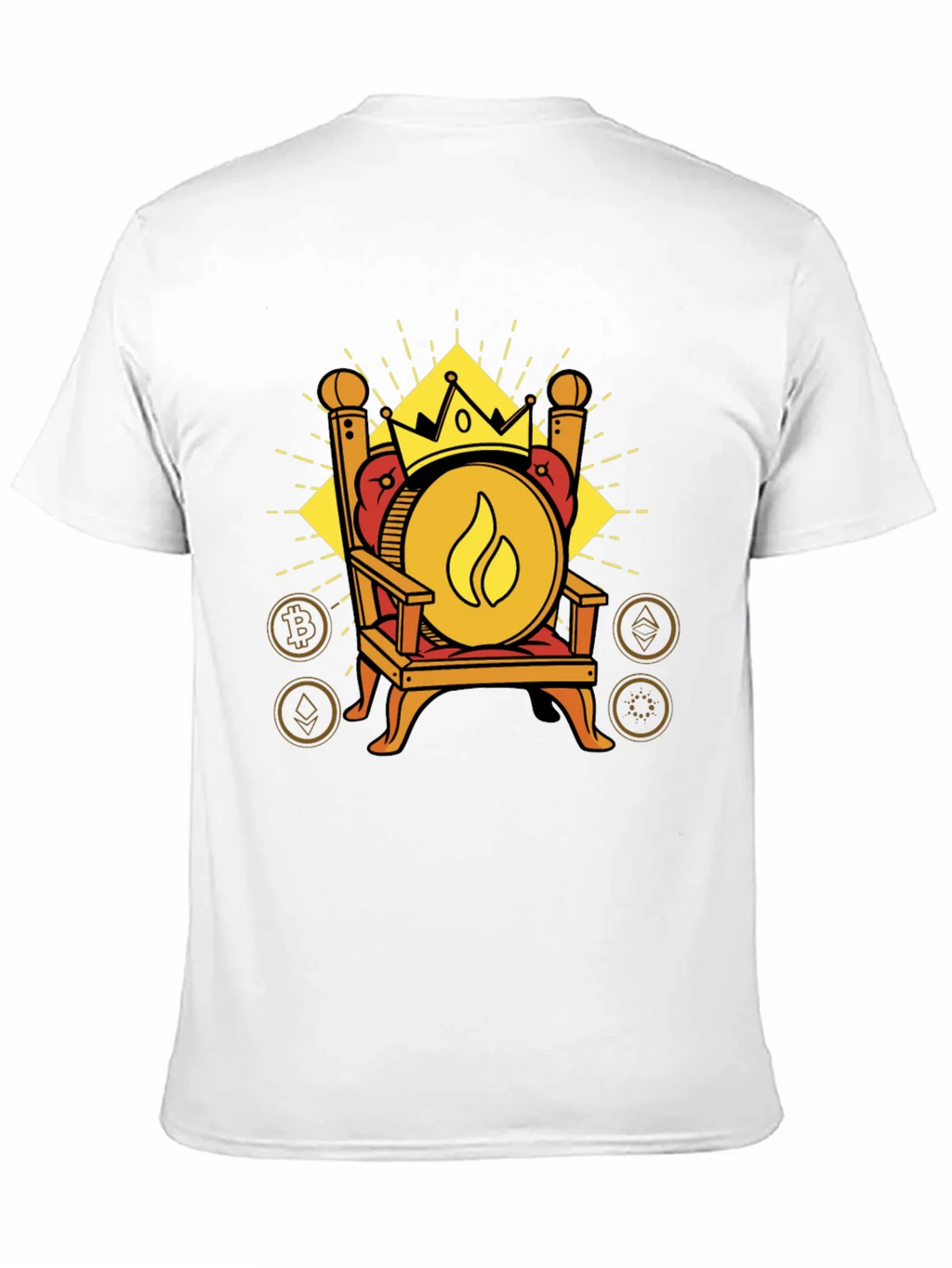 Crypto King T-Shirt - Throne of Digital Currency product image 9