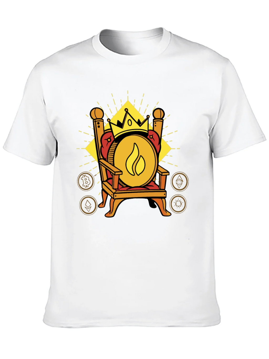 Crypto King T-Shirt - Throne of Digital Currency product image 8