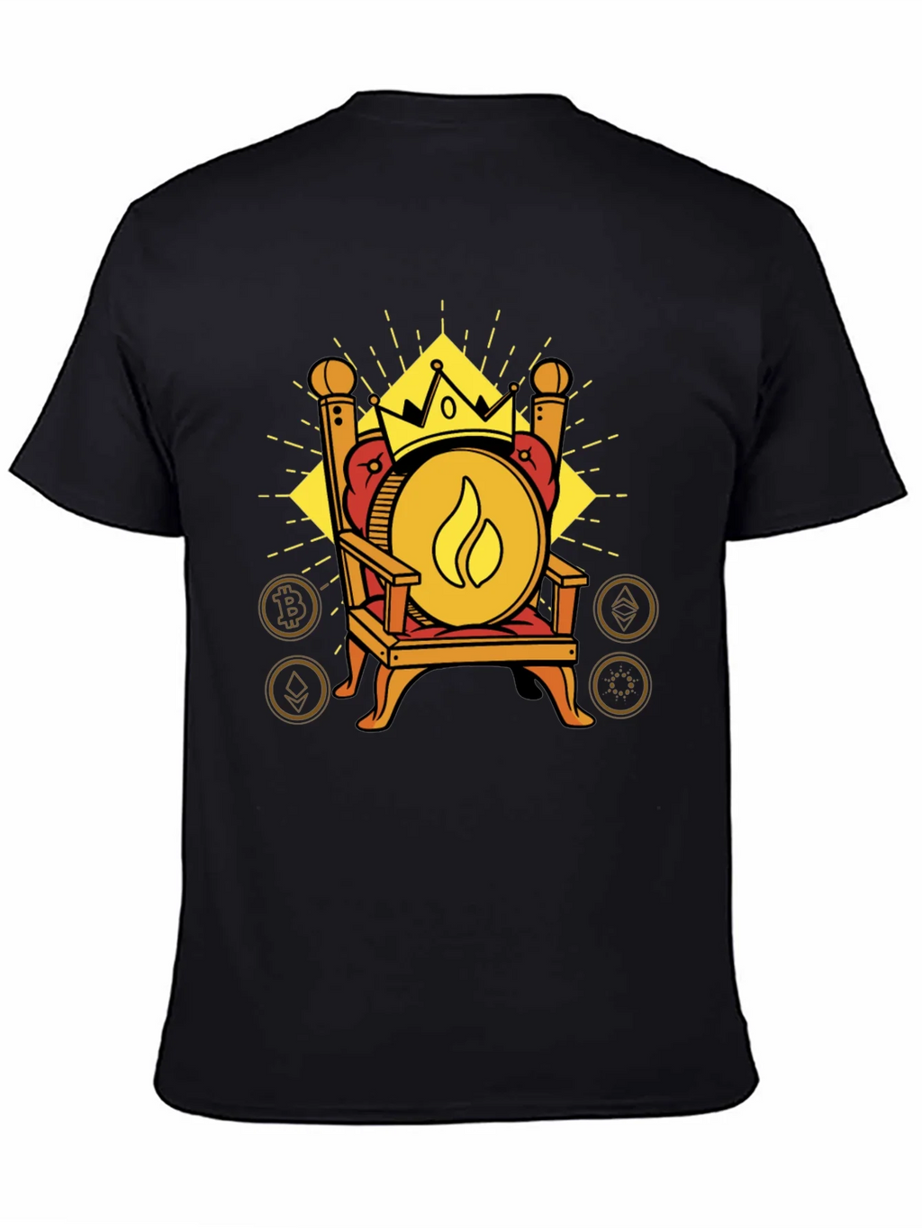 Crypto King T-Shirt - Throne of Digital Currency product image 4