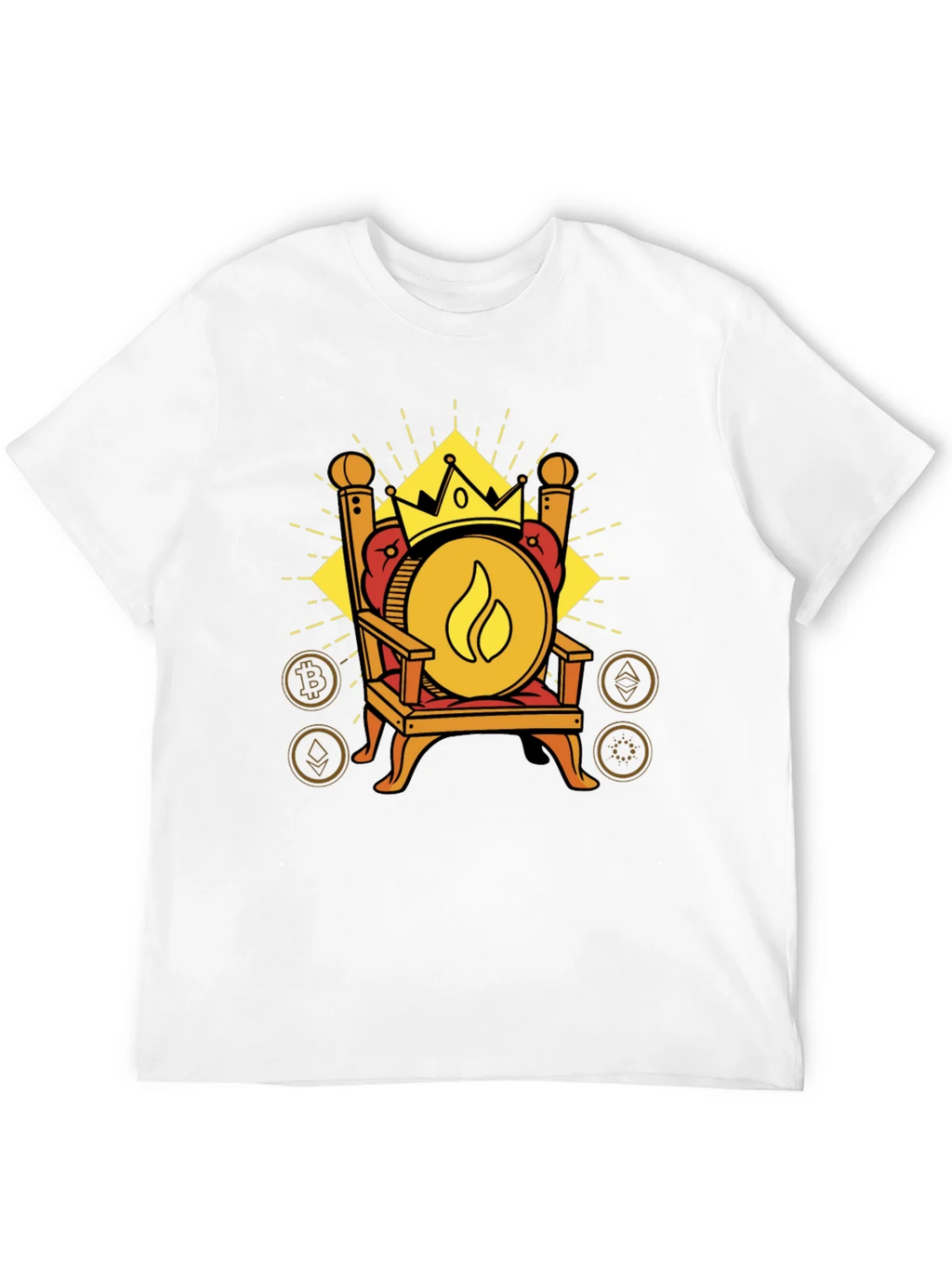 Crypto King T-Shirt - Throne of Digital Currency product image 10