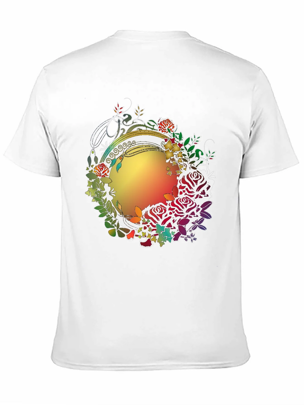 Floral Circle Graphic Print T-Shirt product image 7