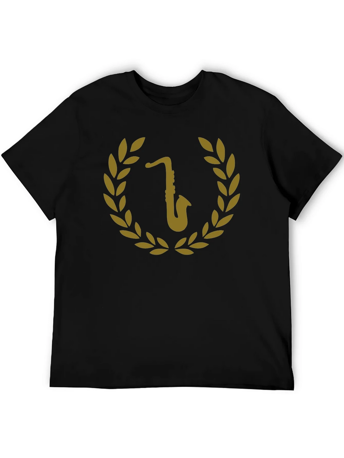 Saxophone Laurel Wreath Graphic Tee product image 5
