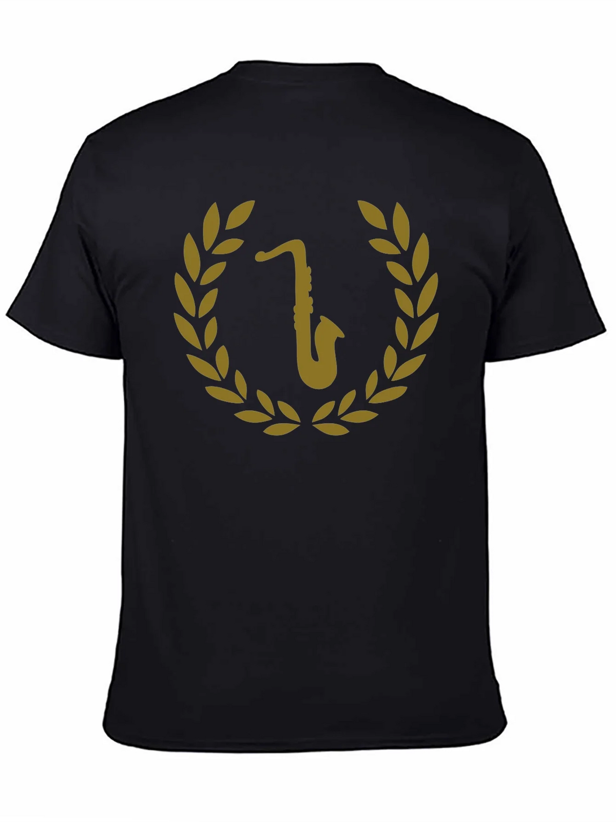 Saxophone Laurel Wreath Graphic Tee product image 4