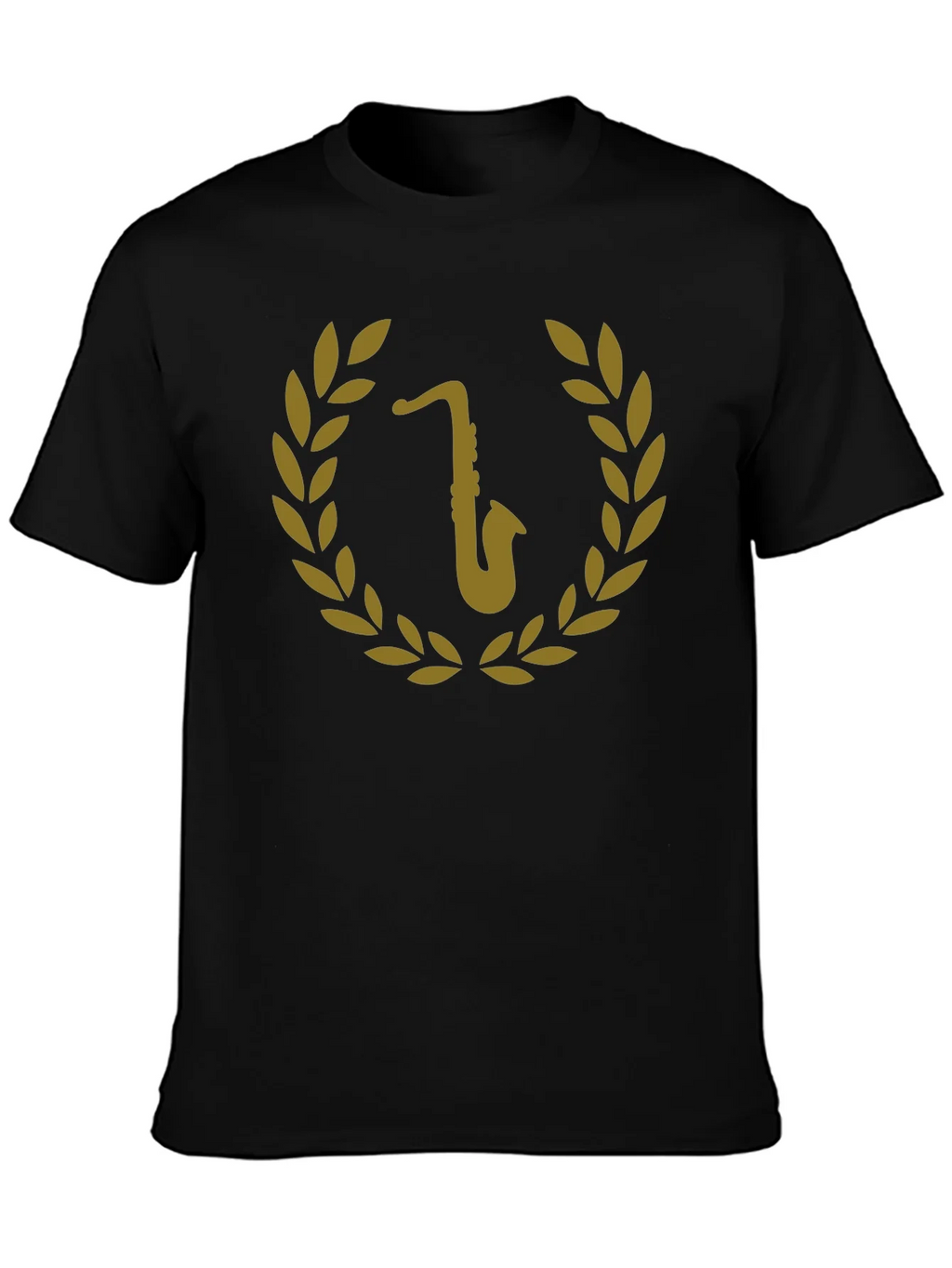 Saxophone Laurel Wreath Graphic Tee product image 3