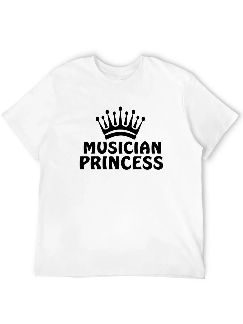 Musician Princess Graphic T-Shirt - Black Crew Neck Tee product image 11