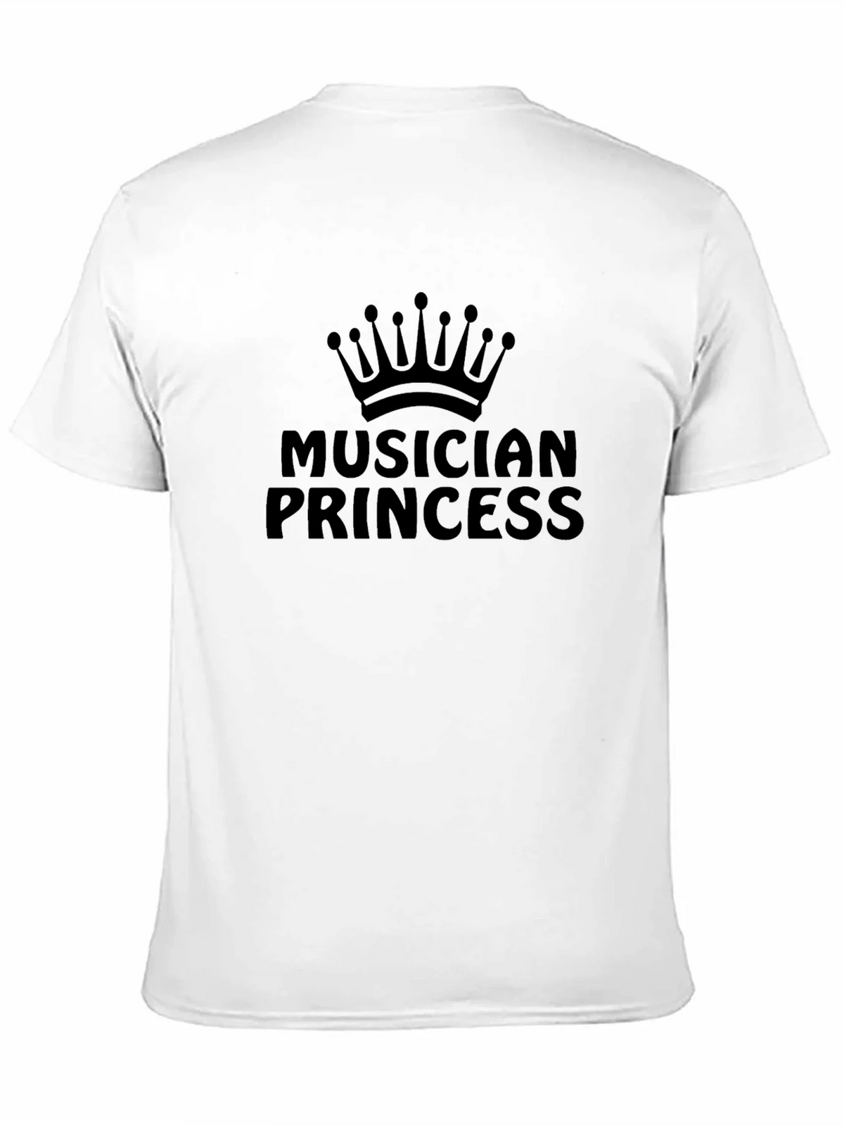 Musician Princess Graphic T-Shirt - Black Crew Neck Tee product image 10