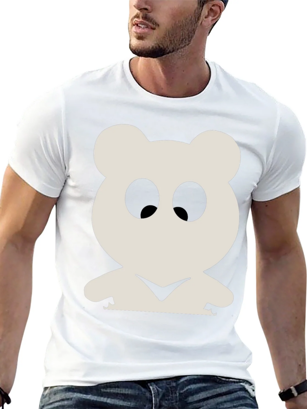 Bear Graphic Tee - Black Unisex T-Shirt product image 12