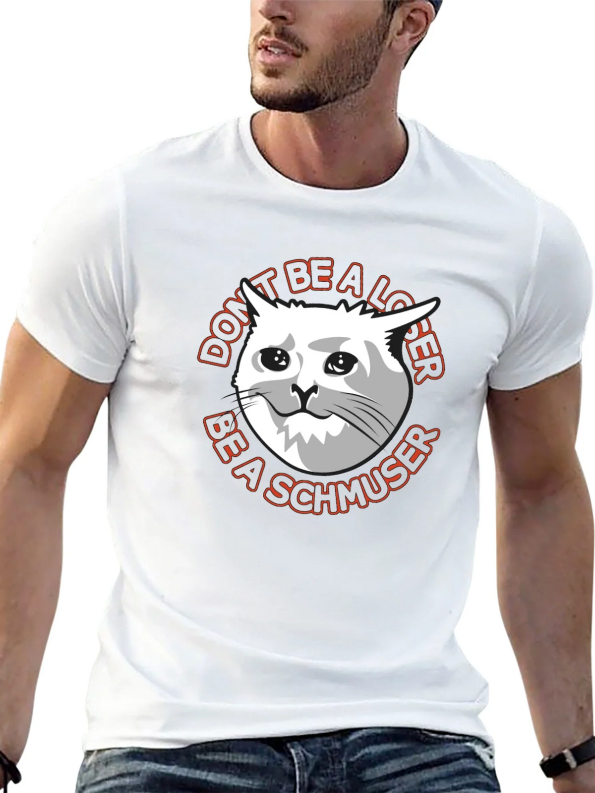 Dont Be a Loser Cat Meme Graphic T-Shirt product image 8