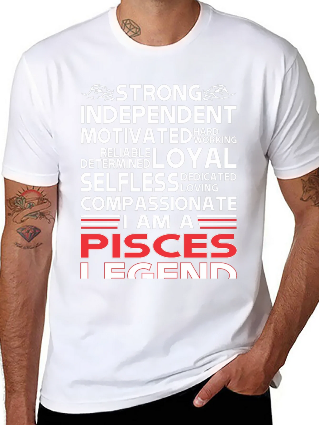 Pisces Legend T-Shirt - Strong Independent Compassionate product image 3
