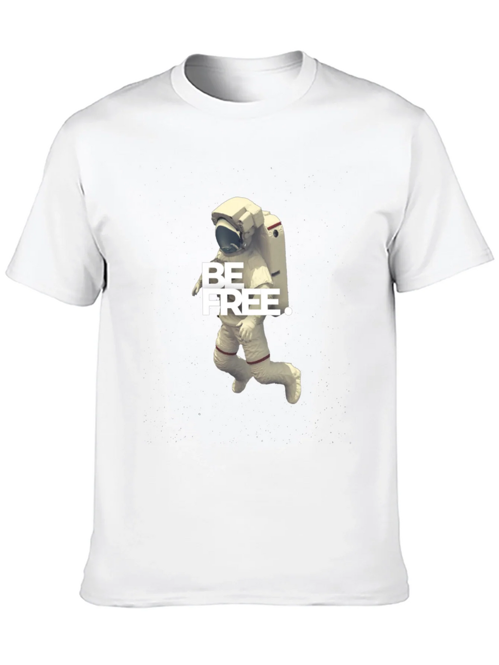 Be Free Astronaut Graphic Tee - Black Cotton Blend product image 5