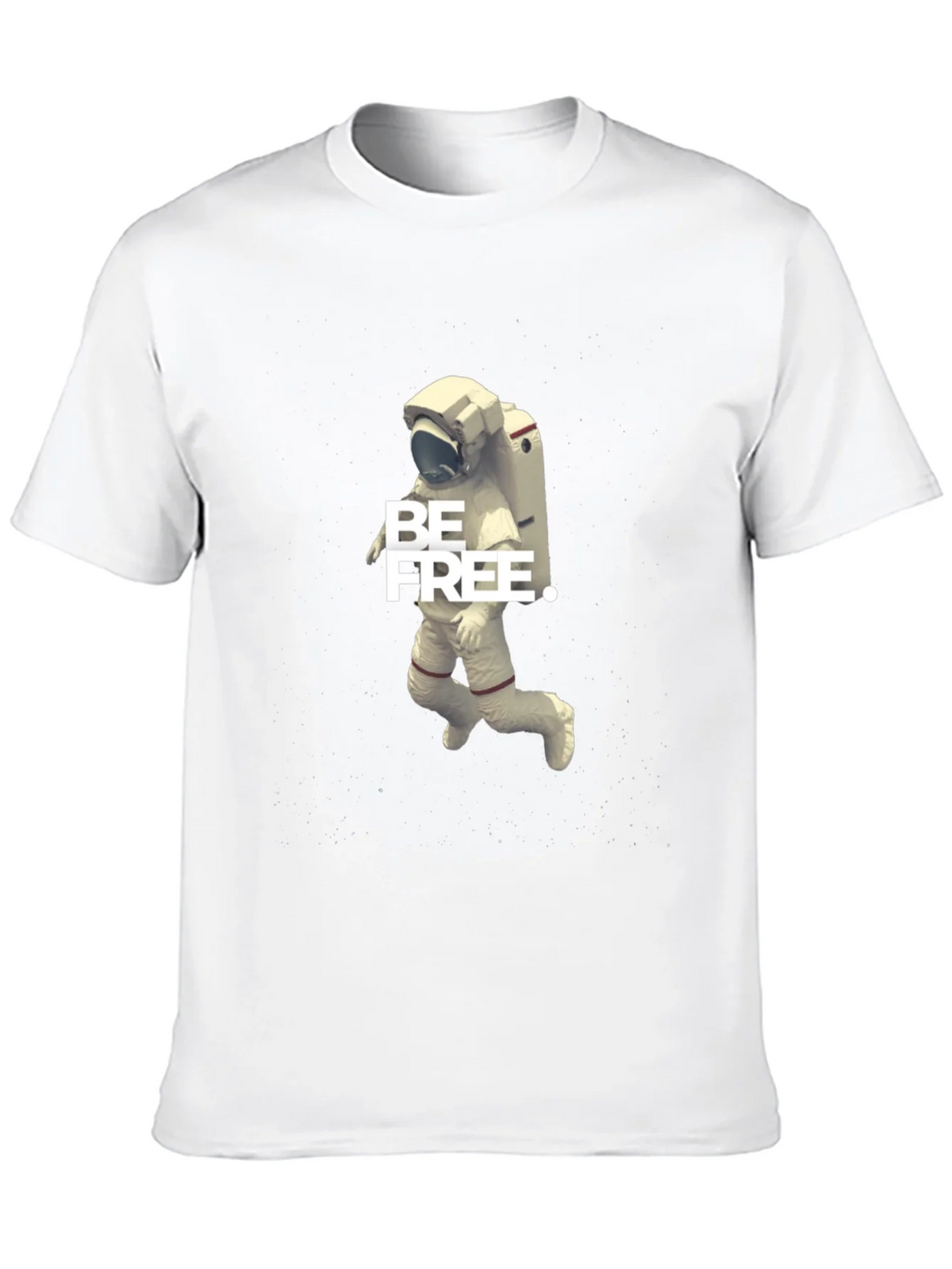 Be Free Astronaut Graphic Tee - Black Cotton Blend product image 5
