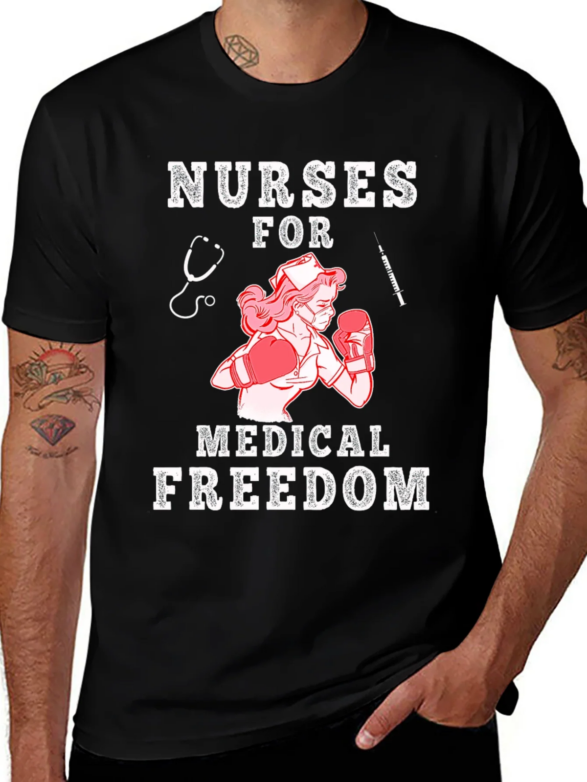 Nurses For Medical Freedom Graphic Tee product image 1