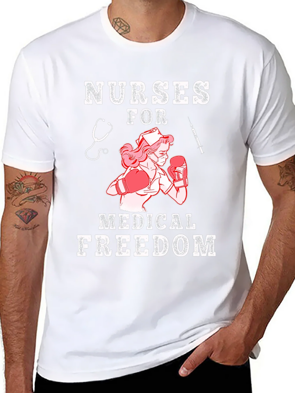 Nurses For Medical Freedom Graphic Tee product image 7