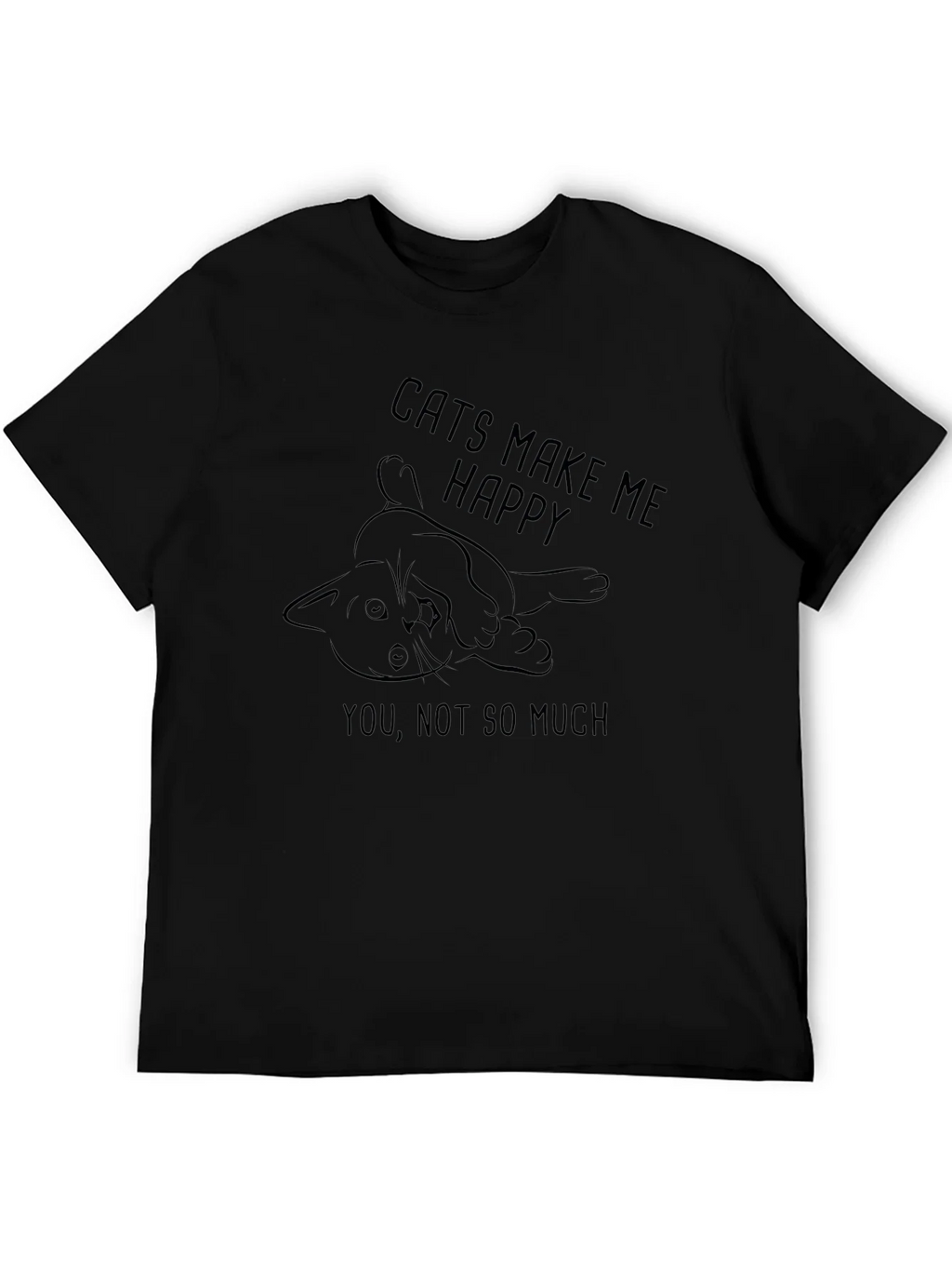 Cats Make Me Happy T-Shirt product image 5