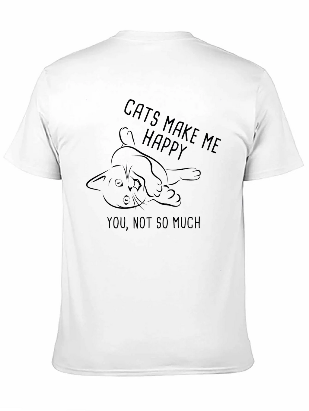 Cats Make Me Happy T-Shirt product image 10