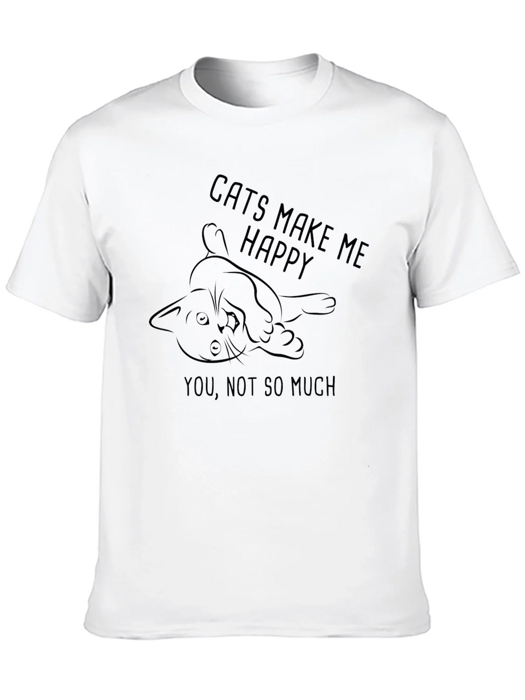 Cats Make Me Happy T-Shirt product image 9
