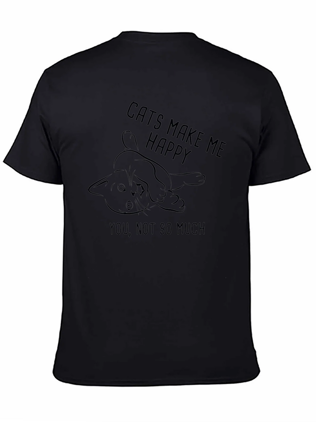 Cats Make Me Happy T-Shirt product image 4