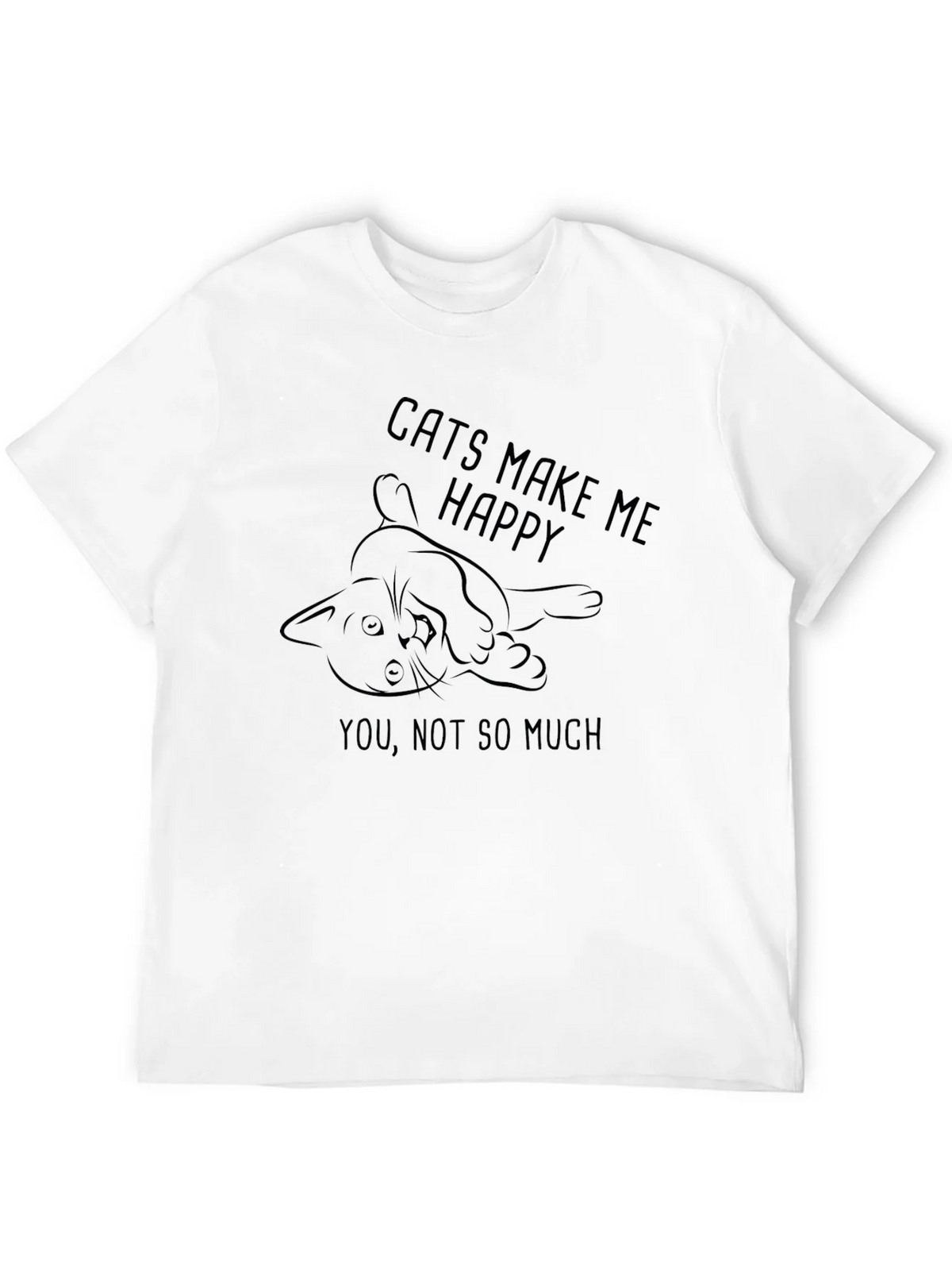 Cats Make Me Happy T-Shirt product image 11