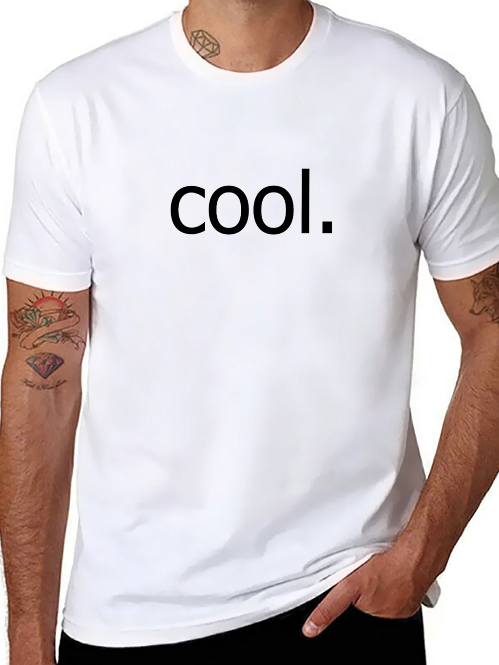 Cool Statement T-Shirt - Classic Black Tee product image 7