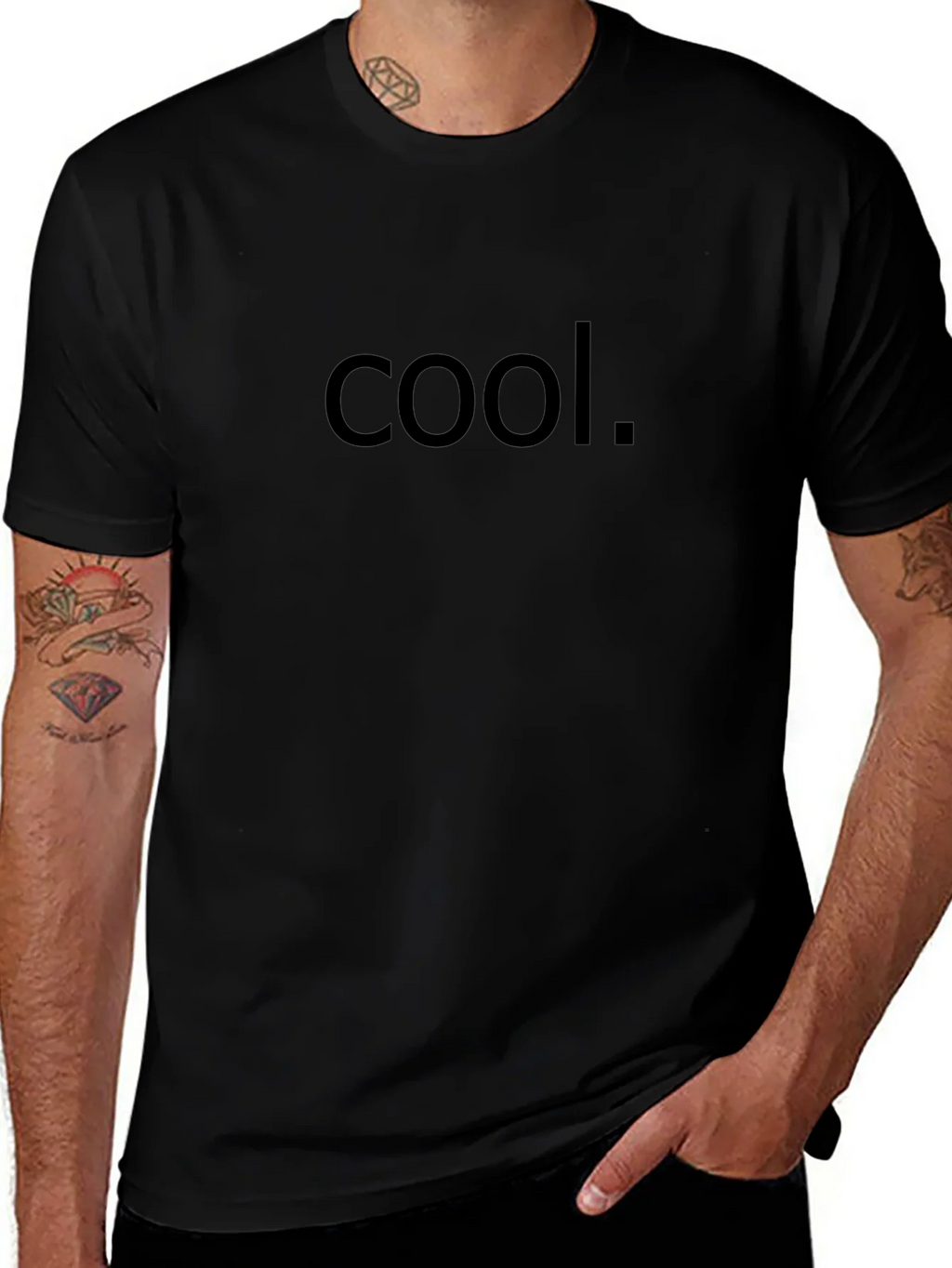 Cool Statement T-Shirt - Classic Black Tee product image 1