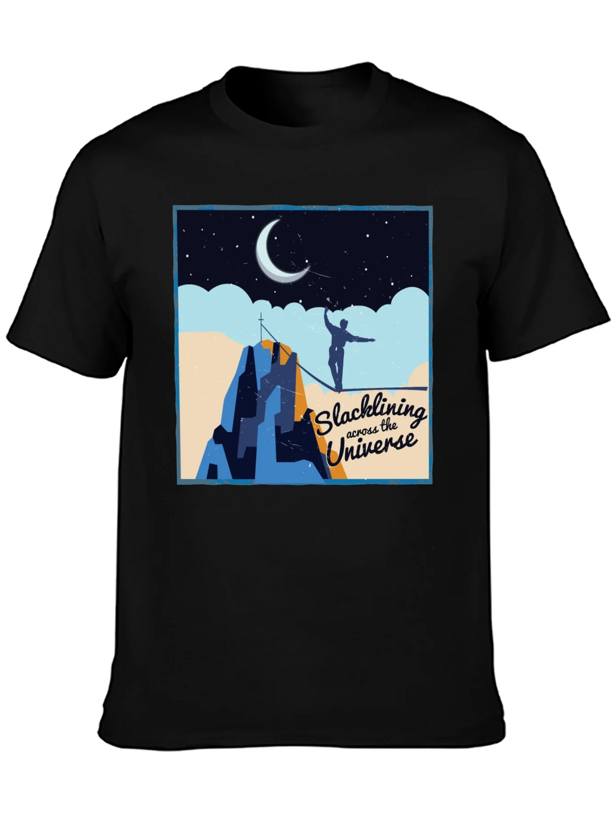 Slacklining Across the Universe Graphic T-Shirt product image 2