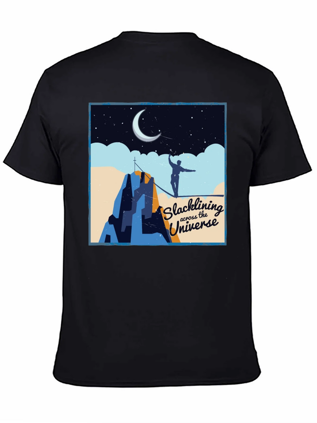 Slacklining Across the Universe Graphic T-Shirt product image 3