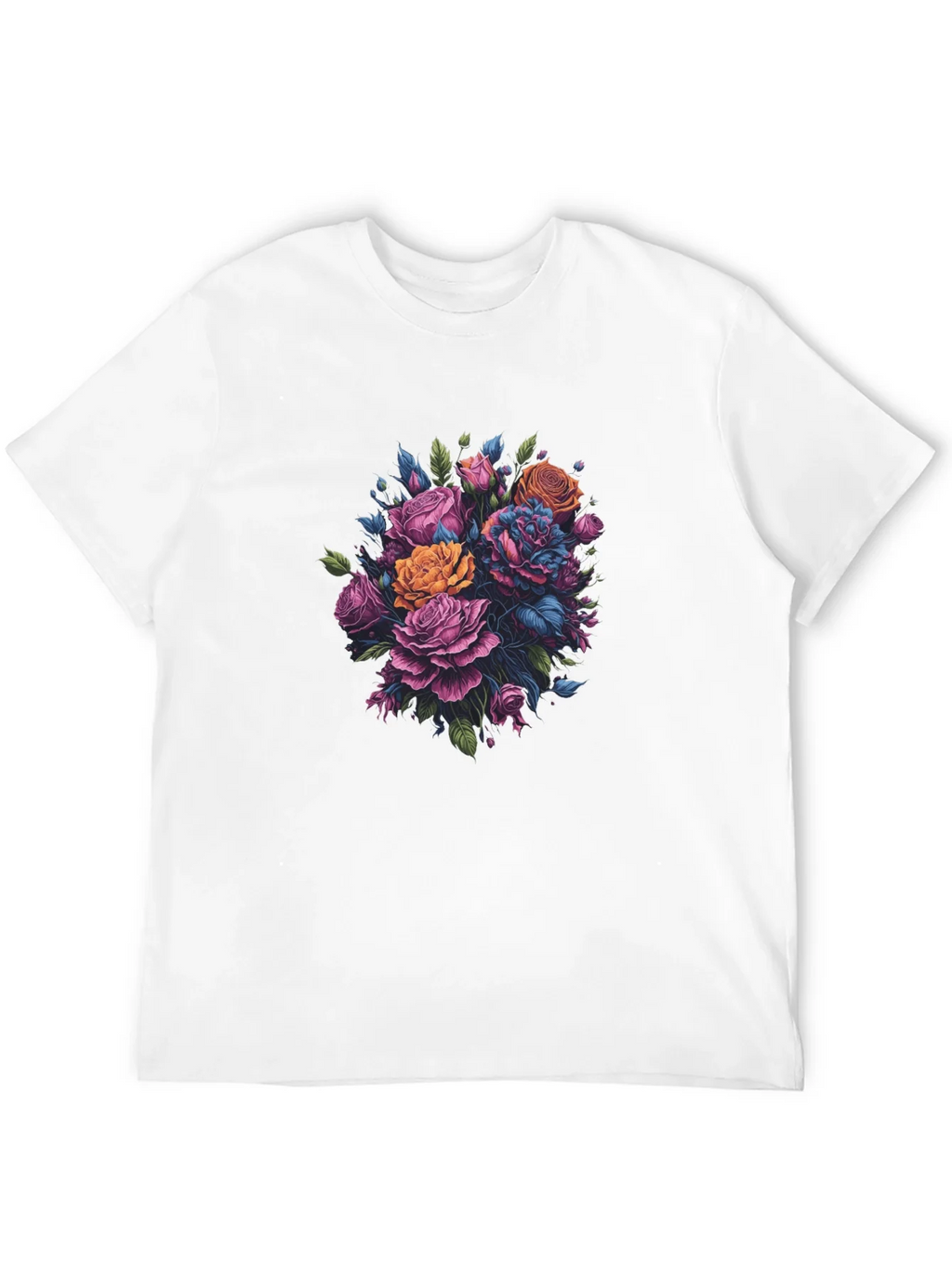 Floral Bouquet Black T-Shirt product image 11