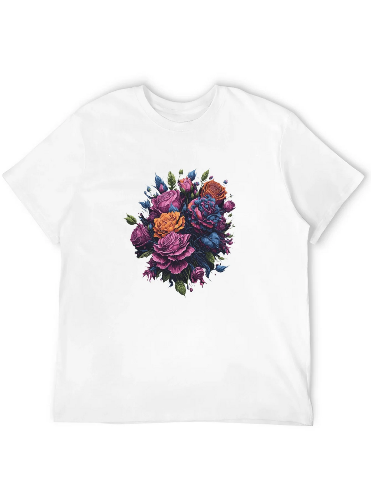 Floral Bouquet Black T-Shirt product image 11
