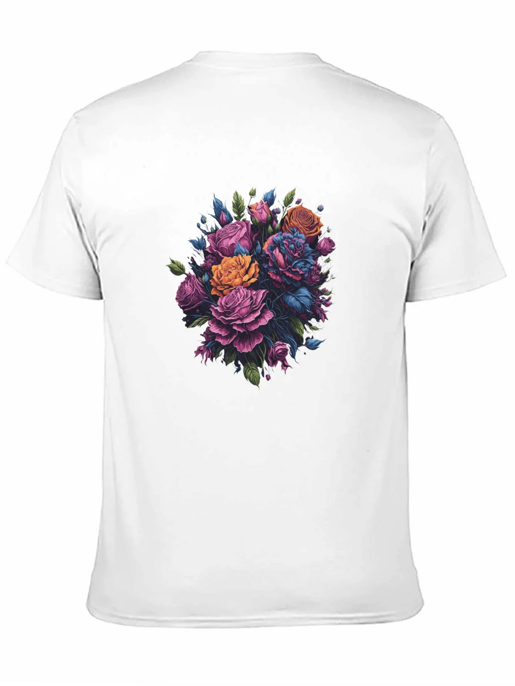 Floral Bouquet Black T-Shirt product image 10