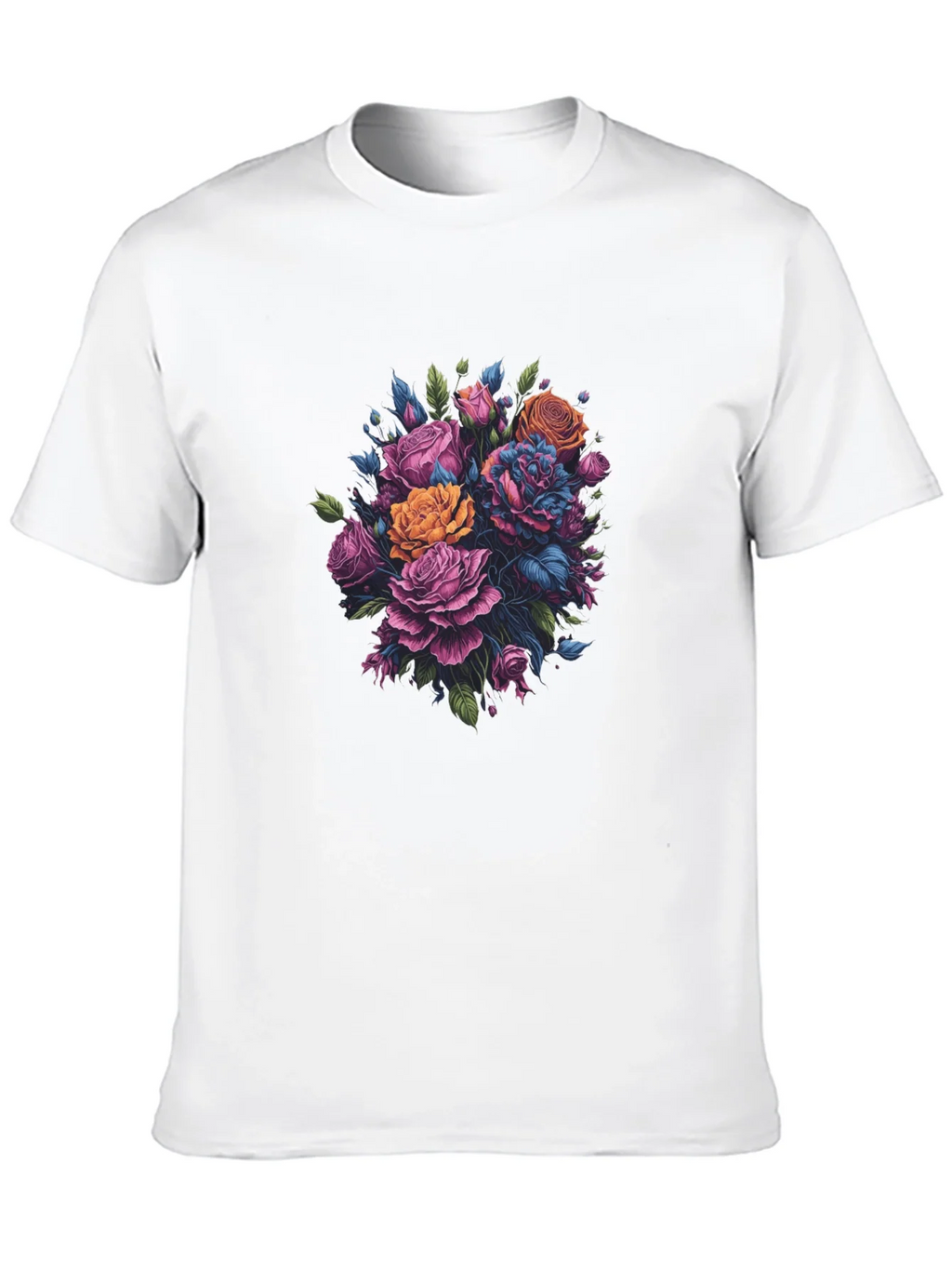 Floral Bouquet Black T-Shirt product image 9