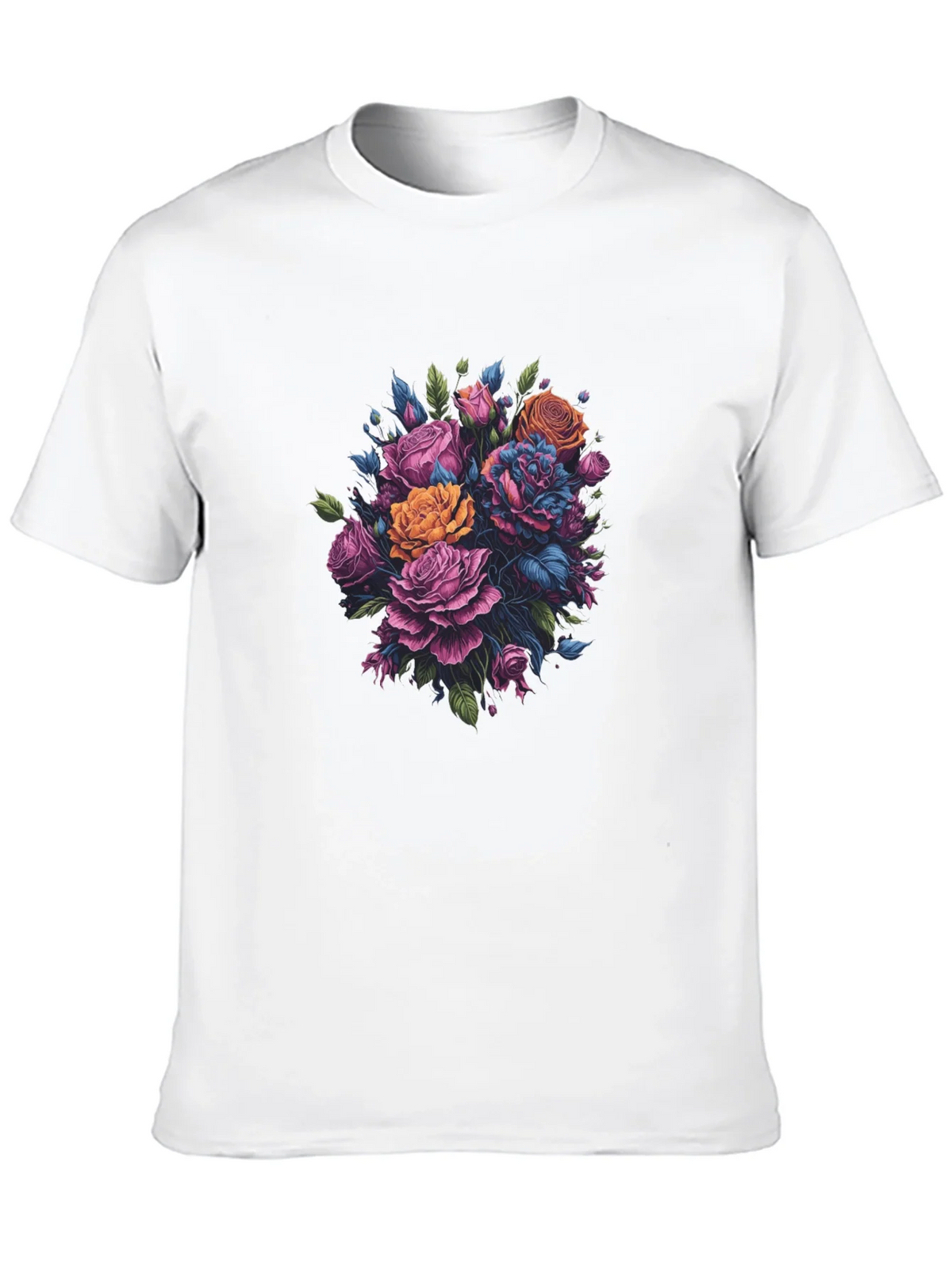 Floral Bouquet Black T-Shirt product image 9