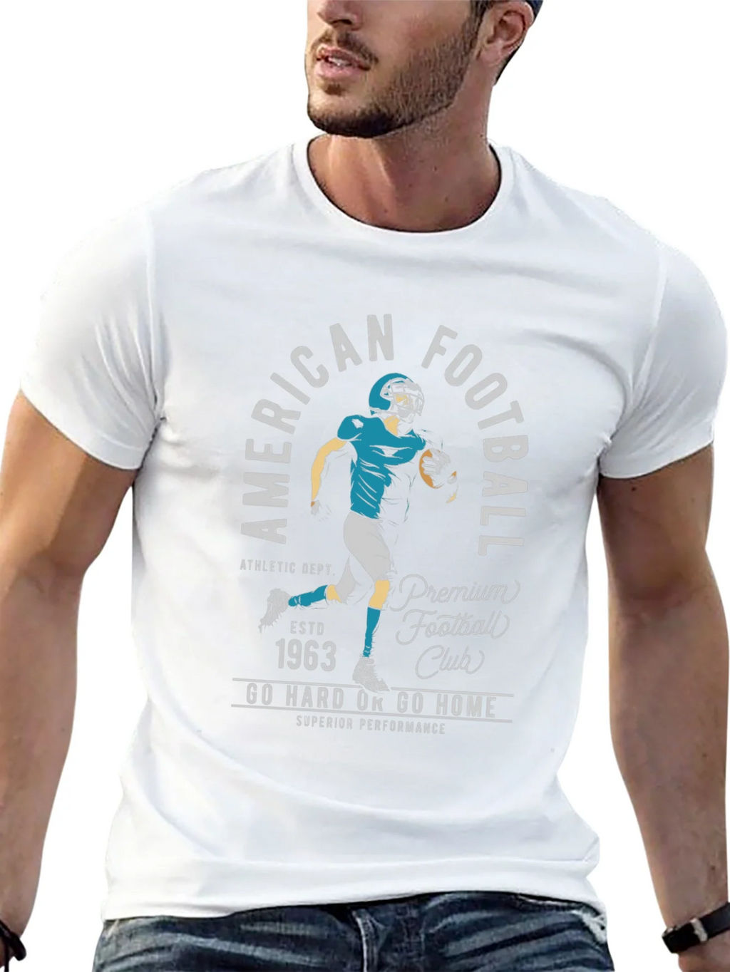 American Football Club Black Graphic T-Shirt product image 9