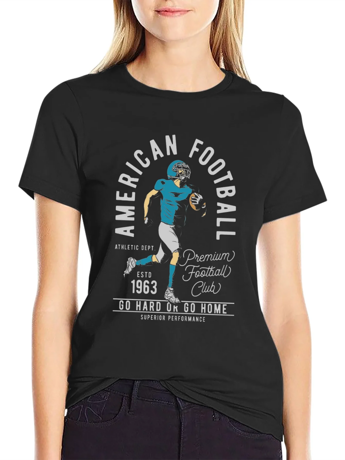 American Football Club Black Graphic T-Shirt product image 2