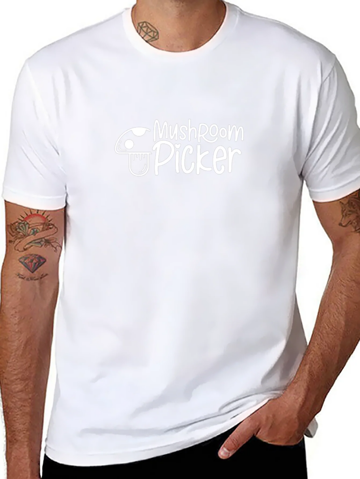 Mushroom Picker Graphic Tee product image 7