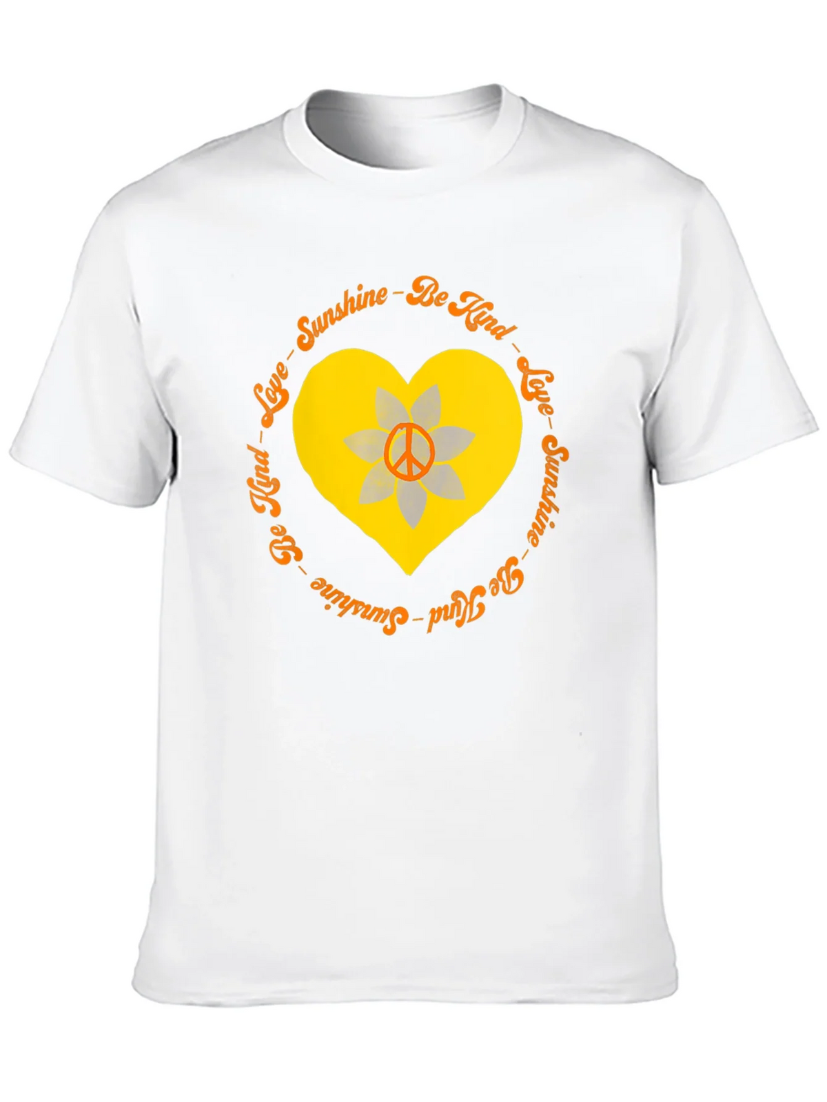 Sunshine Kind Love Heart Peace Sign T-Shirt product image 5